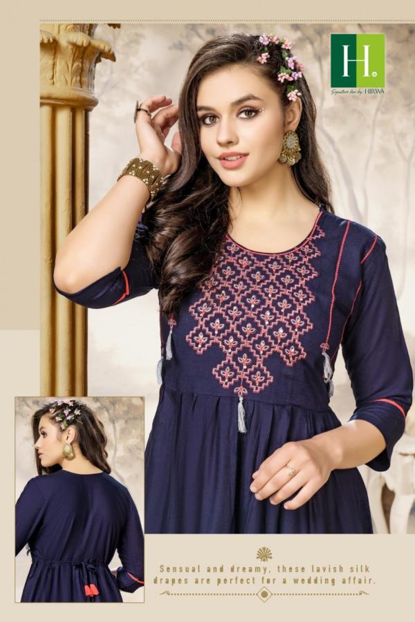 Hirwa Samiksha Rayon Slub Exclusive Designer Kurti Collection 



